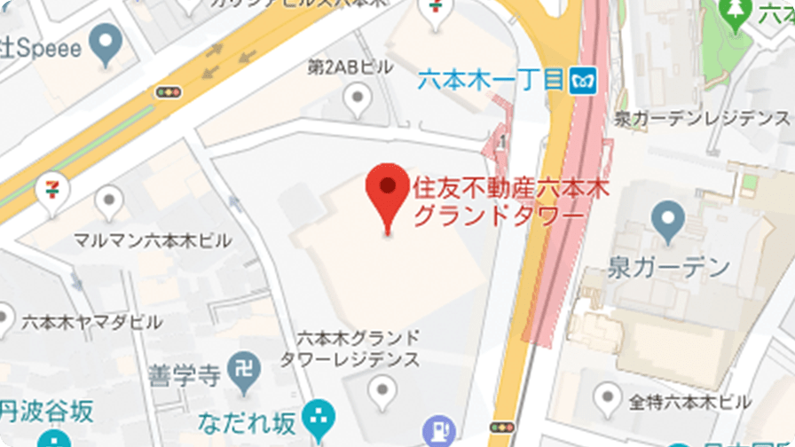 テレビ東京コミュニケーションズ六本木オフィスMAP